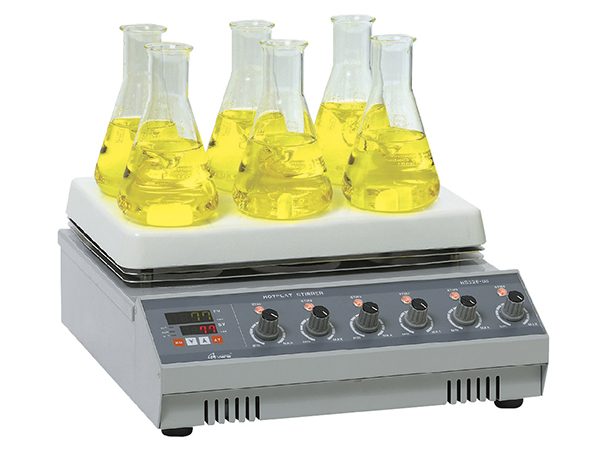 Multi-position Analog Magnetic stirrers with hot plate